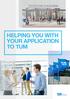 HELPING YOU WITH YOUR APPLICATION TO TUM