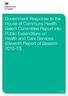 House of Commons Health Select Committee Report into Public Expenditure on Health and Care Services (Eleventh Report of Session )