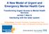 A New Model of Urgent and Emergency Mental Health Care