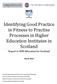 Identifying Good Practice in Fitness to Practise Processes in Higher Education Institutes in Scotland