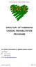 DIRECTORY OF TASMANIAN CARDIAC REHABILITATION PROGRAMS