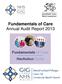 Fundamentals of Care Annual Audit Report 2013