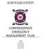 SCHUYLER COUNTY COMPREHENSIVE EMERGENCY MANAGEMENT PLAN. Draft