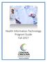 Health Information Technology Program Guide Fall 2017