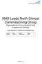 NHS Leeds North Clinical Commissioning Group Organisational Communications and Engagement Strategy