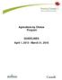 Agriculture by Choice Program. GUIDELINES April 1, March 31, 2018