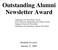 Outstanding Alumni Newsletter Award