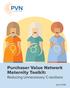 Purchaser Value Network Maternity Toolkit: Reducing Unnecessary C-sections