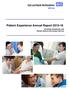 Patient Experience Annual Report including Complaints and Patient Advice and Liaison Service