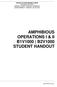 AMPHIBIOUS OPERATIONS I & II B1V1000 B2V1000 STUDENT HANDOUT