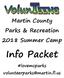 Martin County Parks & Recreation 2018 Summer Camp. Info Packet. #lovemcparks