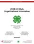 H Club Organizational Information