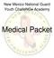 New Mexico National Guard Youth ChalleNGe Academy. Medical Packet