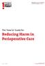 Reducing Harm in Perioperative Care