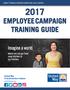 2017 EMPLOYEE CAMPAIGN TRAINING GUIDE