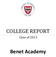 COLLEGE REPORT. Class of Benet Academy