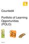 Counted4. Portfolio of Learning Opportunities (POLO)