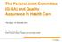The Federal Joint Committee (G-BA) and Quality Assurance in Health Care
