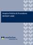 Hospice Policies & Procedures PATIENT CARE