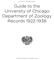 Guide to the University of Chicago Department of Zoology Records