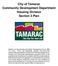 City of Tamarac Community Development Department Housing Division Section 3 Plan