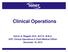 Clinical Operations. Kelvin A. Baggett, M.D., M.P.H., M.B.A. SVP, Clinical Operations & Chief Medical Officer December 10, 2012