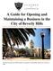 A Guide for Opening and Maintaining a Business in the City of Beverly Hills