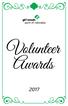 Volunteer Awards 2017