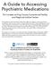 A Guide to Accessing Psychiatric Medications