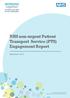 NHS non-urgent Patient Transport Service (PTS) Engagement Report