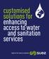 customised solutions for enhancing access to water and sanitation services