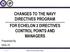 CHANGES TO THE NAVY DIRECTIVES PROGRAM FOR ECHELON 2 DIRECTIVES CONTROL POINTS AND MANAGERS