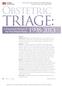 TRIAGE: Obstetric A Systematic Review of the Past Fifteen Years: