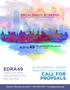 EDRA49 JUNE 6 9, 2018 OKLAHOMA CITY, OKLAHOMA CALL FOR PROPSALS ENVIRONMENTAL DESIGN RESEARCH ASSOCIATION