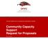 ONTARIO FEDERATION OF INDIGENOUS FRIENDSHIP CENTRES. Community Capacity Support Request for Proposals