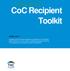 CoC Recipient Toolkit