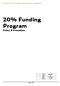 20% Funding Program Policy & Procedure