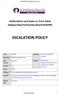 SSASPB Escalation Policy (v1) Staffordshire and Stoke on Trent Adult Safeguarding Partnership Board (SSASPB) ESCALATION POLICY