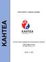 KAHTEA KAHTEA Conference Schedule. The Korea America Hospitality and Tourism Educators Association