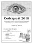 Codequest June 8, am - 12:30 pm. Connecticut Society of Eye Physicians partnered with American Academy of Ophthalmology