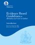 Evidence Based Guidelines for