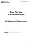 Peer Review in Endocrinology