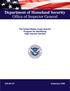 Department of Homeland Security Office of Inspector General. The United States Coast Guard's Program for Identifying High Interest Vessels