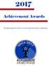 Achievement Awards. Recognizing the best in county government programs