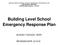 Building Level School Emergency Response Plan