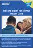 Record Boost for Mental Health Care