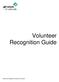 Volunteer Recognition Guide