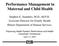 Performance Management in Maternal and Child Health