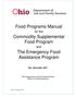 Food Programs Manual. Commodity Supplemental Food Program. The Emergency Food Assistance Program