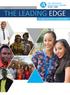 THE LEADING EDGE JULY An Update for Partners and Stakeholders
